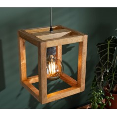 ZI Hanging lamp 1x wooden frame